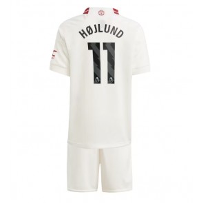 Manchester United Rasmus Hojlund #11 Tredje trøje Børn 2023-24 Kort ærmer (+ korte bukser)